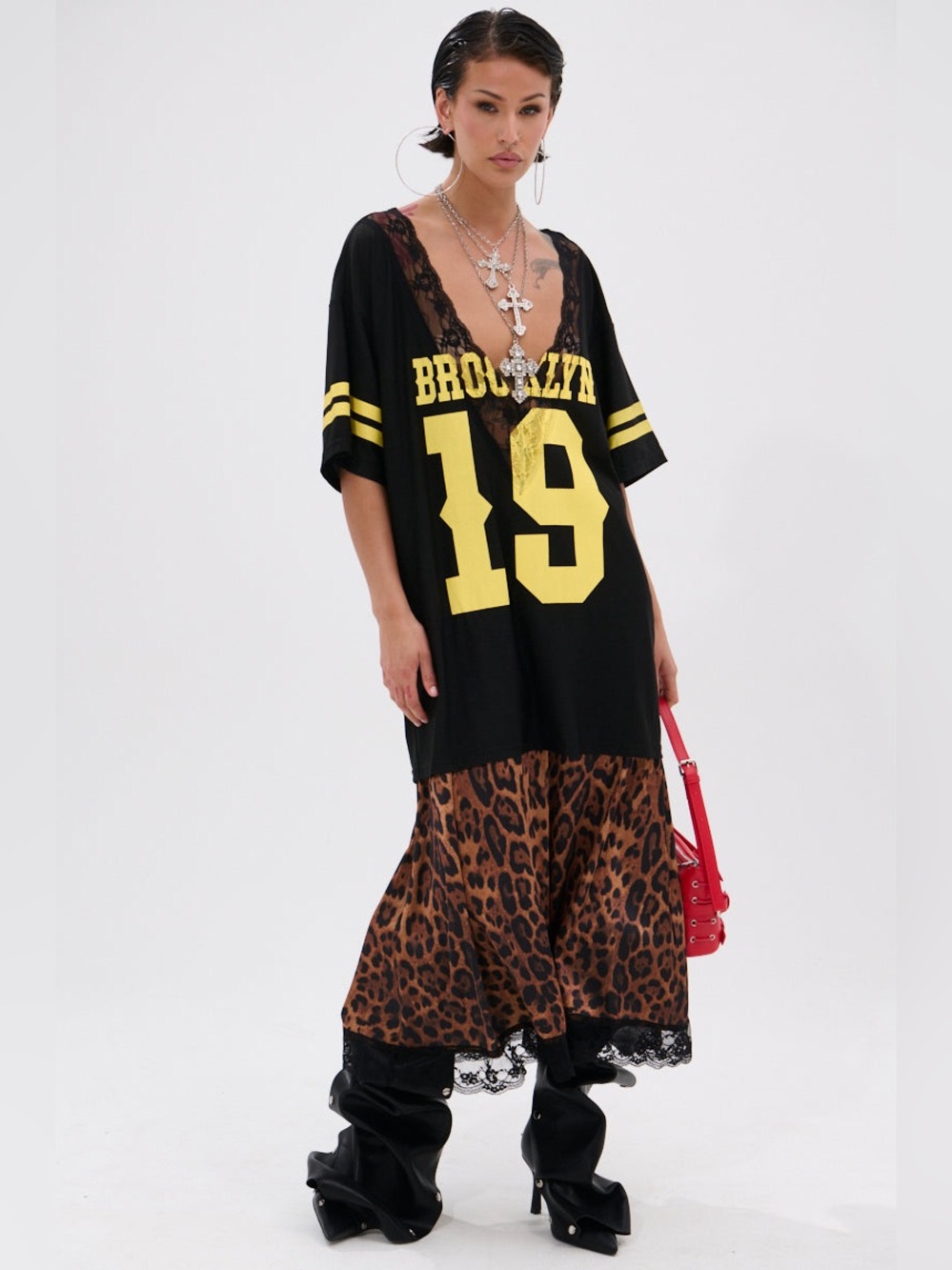 City Girl Layered Jersey Maxi Dress - Picture 3 of 9